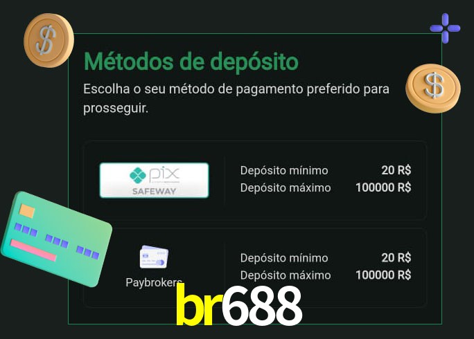 O cassino br688 oferece uma grande variedade de métodos de pagamento